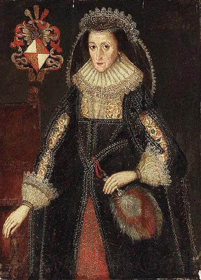 unknow artist Portrait of Portrait of Lady Eleanor Dutton France oil painting art